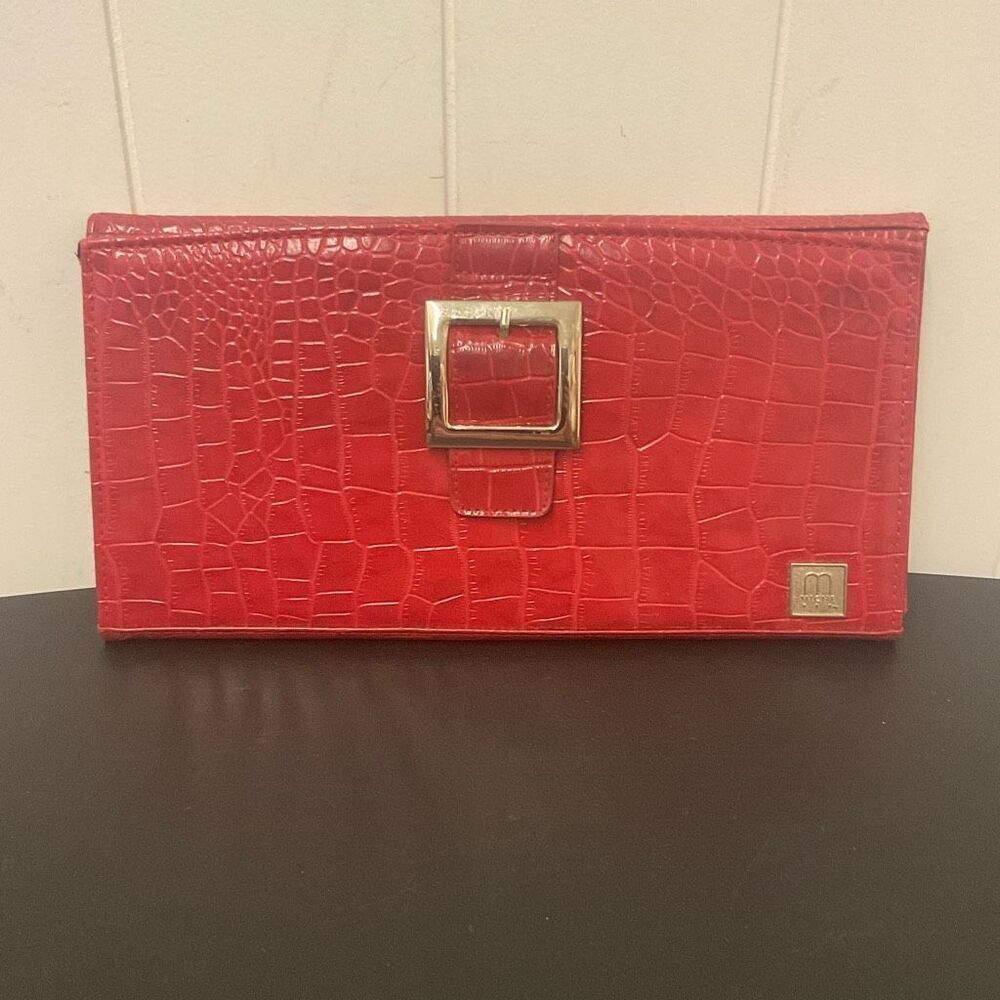 Miche Purse Classic Shell Cover Only Scarlett Crocodile Print Red Leather 11.5"